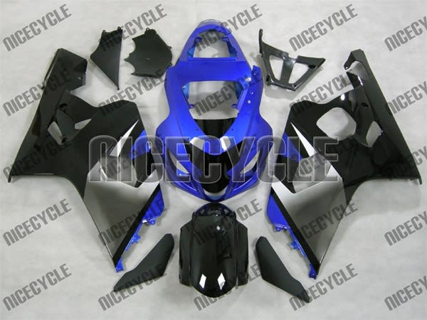 Black/Blue OEM Style Suzuki GSX-R 600 750 Fairings Black/Blue OEM Style Suzuki GSX-R 600 750 Fairings