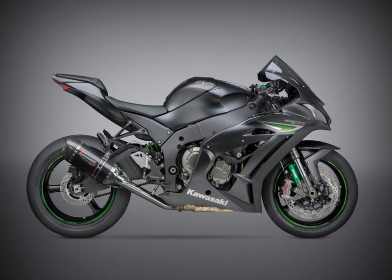 Yoshimura Kawasaki ZX-10RR (16-20) Race ALPHA Stainless 3/4 Exhaust, w/ Carbon Fiber Muffler