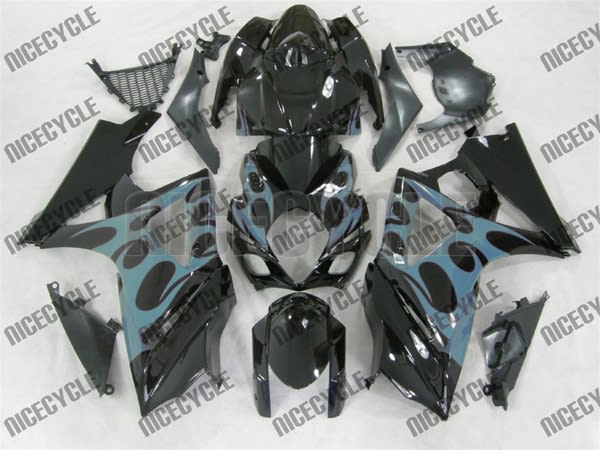 Suzuki GSX-R 1000 Red Tribal on Black Fairings Suzuki GSX-R 1000 Red Tribal on Black Fairings