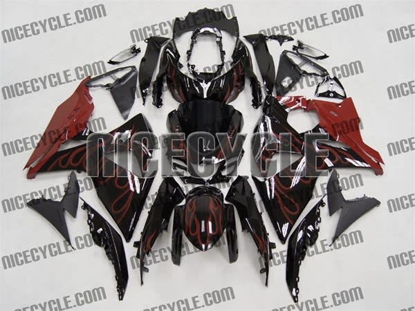 Suzuki GSX-R 1000 Red Flames Fairings Suzuki GSX-R 1000 Red Flames Fairings