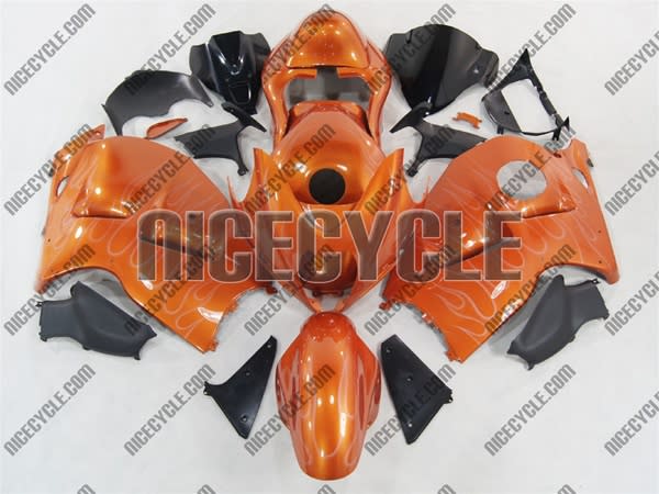 Sunburst Orange Flames Suzuki GSX-R 1300 Hayabusa Fairings Sunburst Orange Flames Suzuki GSX-R 1300 Hayabusa Fairings
