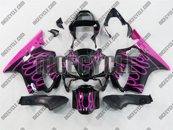Pink Fire Flame Honda CBR 600 F4i Fairings Pink Fire Flame Honda CBR 600 F4i Fairings