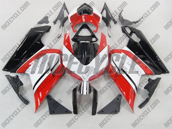 Race Red/White Ducati 1198 1098 848 Evo Fairings