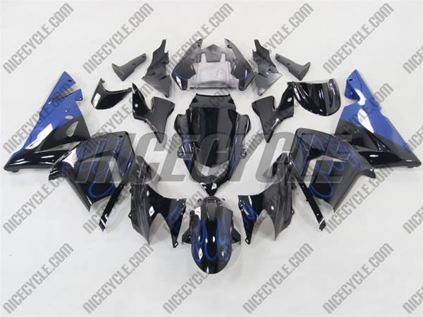 Kawasaki ZX10R Blue Flame Fairings Kawasaki ZX10R Blue Flame Fairings