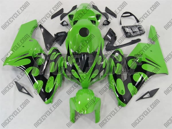 Honda CBR 1000RR Green/Black Tribal Fairings Honda CBR 1000RR Green/Black Tribal Fairings