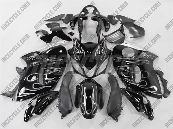 Suzuki GSX-R 1300 Hayabusa Silver Flame Fairings Suzuki GSX-R 1300 Hayabusa Silver Flame Fairings