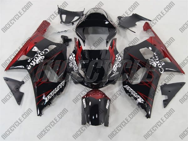 Red/Black Alstare Suzuki GSX-R 600 750 Fairings Red/Black Alstare Suzuki GSX-R 600 750 Fairings