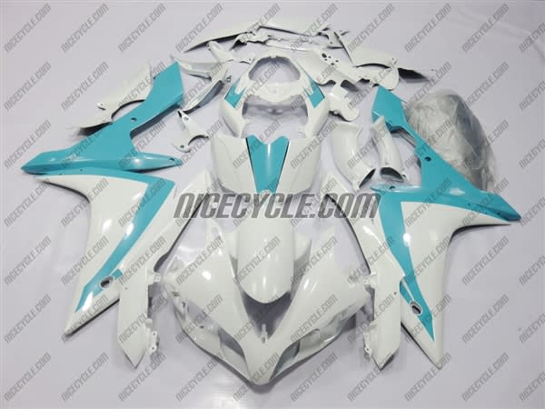Yamaha YZF-R1 White/Teal Fairings Yamaha YZF-R1 White/Teal Fairings