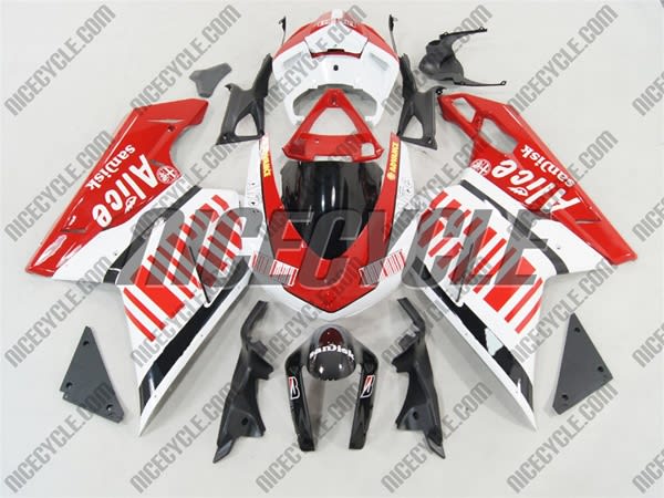 Ducati 1198 1098 848 Evo Alice Style Red Fairings Ducati 1198 1098 848 Evo Alice Style Red Fairings