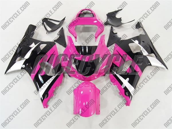 Pink/Black Suzuki GSX-R 600 750 Fairings Pink/Black Suzuki GSX-R 600 750 Fairings