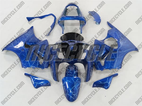 Kawasaki ZX6R Lighting Blue Fairings Kawasaki ZX6R Lighting Blue Fairings