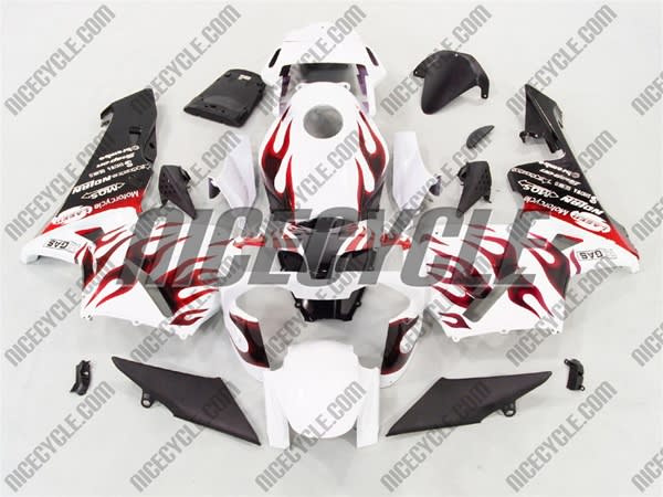 Honda CBR 600RR Crazy Red Flame Fairings Honda CBR 600RR Crazy Red Flame Fairings