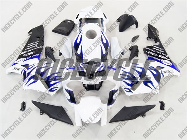 Honda CBR 600RR Crazy Blue Flame Fairings Honda CBR 600RR Crazy Blue Flame Fairings