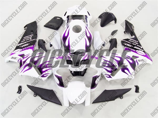 Honda CBR 600RR Crazy Purple Flame Fairings Honda CBR 600RR Crazy Purple Flame Fairings