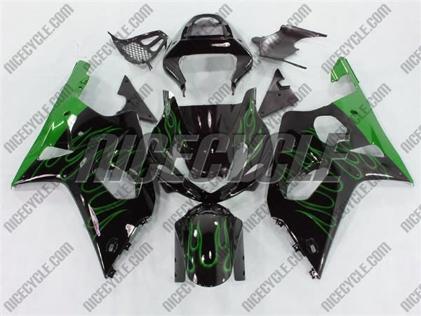 Suzuki GSX-R 1000 Green Fire Fairings