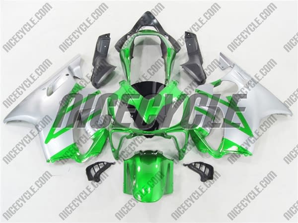 Honda CBR 600 F4i Metallic Green/Silver Fairings