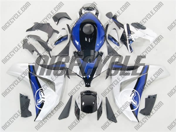 Honda CBR 1000RR Two Brothers Silver/Blue Fairings Honda CBR 1000RR Two Brothers Silver/Blue Fairings