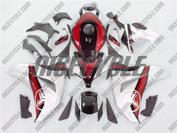 Honda CBR 1000RR Two Brothers Silver/Red Fairings Honda CBR 1000RR Two Brothers Silver/Red Fairings