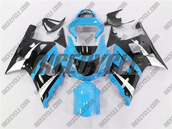 Sky Blue/Black Suzuki GSX-R 600 750 Fairings Sky Blue/Black Suzuki GSX-R 600 750 Fairings