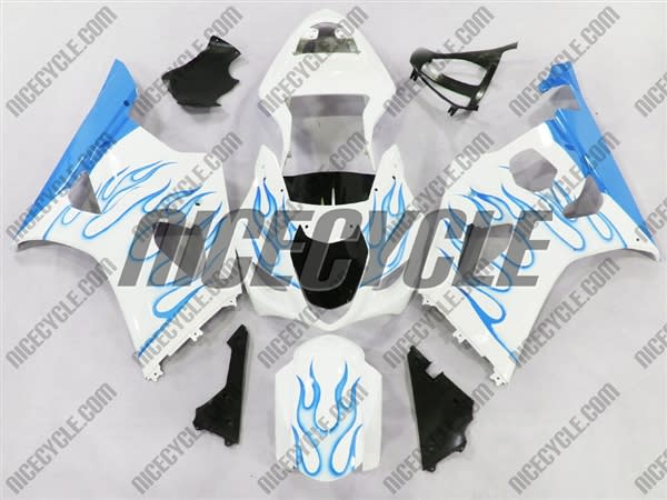 Suzuki GSX-R 1000 Sky Blue Flame Fairings