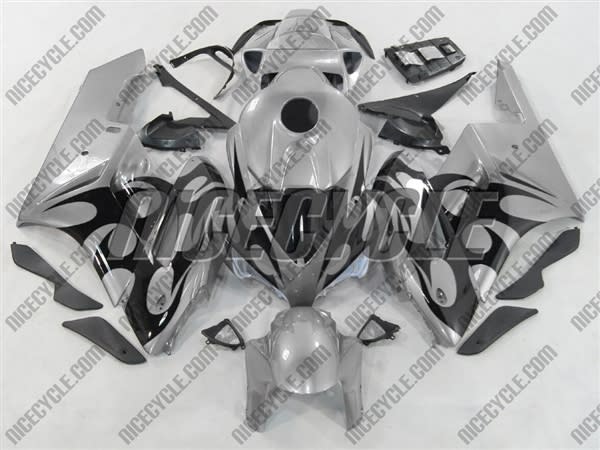 Honda CBR 1000RR Silver/Black Tribal Fairings Honda CBR 1000RR Silver/Black Tribal Fairings