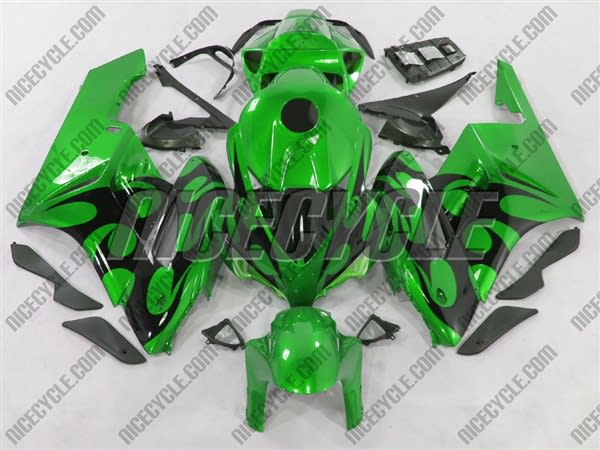 Honda CBR 1000RR Green/Black Tribal Fairings Honda CBR 1000RR Green/Black Tribal Fairings
