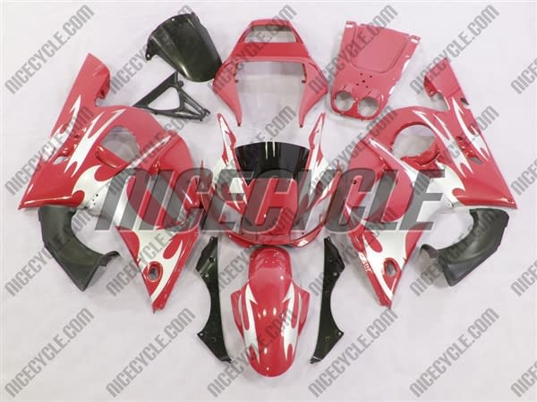 Yamaha YZF-R6 Red/Silver Tribal Fairings Yamaha YZF-R6 Red/Silver Tribal Fairings