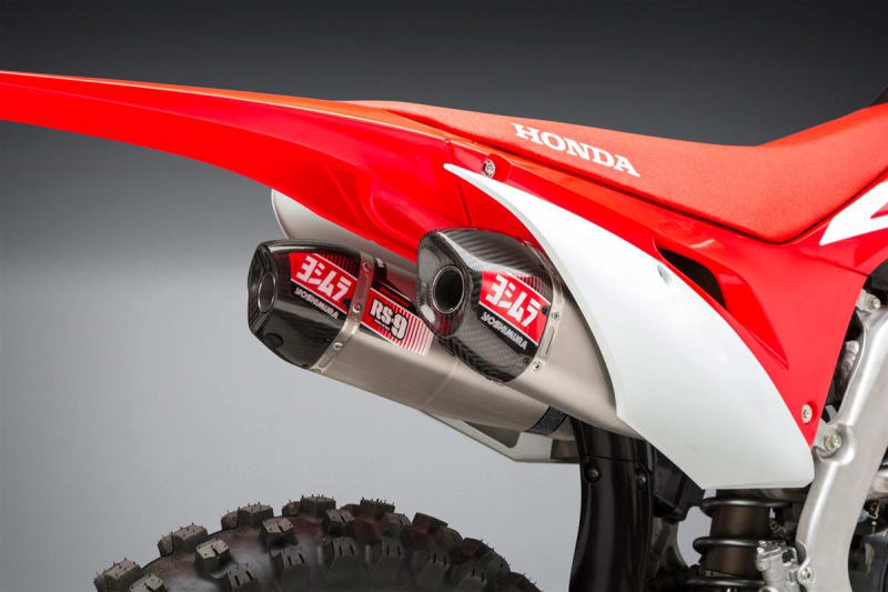 Yoshimura Honda CRF250RX (18-21) RS-9T Stainless Full Exhaust, w/ Dual Stainless Mufflers