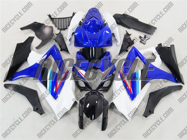 Suzuki GSX-R 1000 White/Blue OEM Style Fairings Suzuki GSX-R 1000 White/Blue OEM Style Fairings