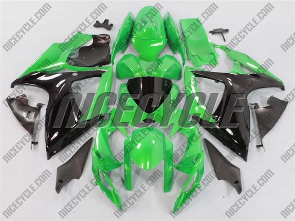 Metallic Green Suzuki GSX-R 600 750 Fairings Metallic Green Suzuki GSX-R 600 750 Fairings