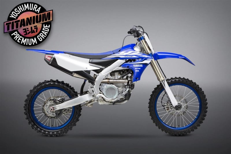 Yoshimura Yamaha WR450F (19-20) RS-4 Titanium Full Exhaust, w/ Carbon Fiber Muffler