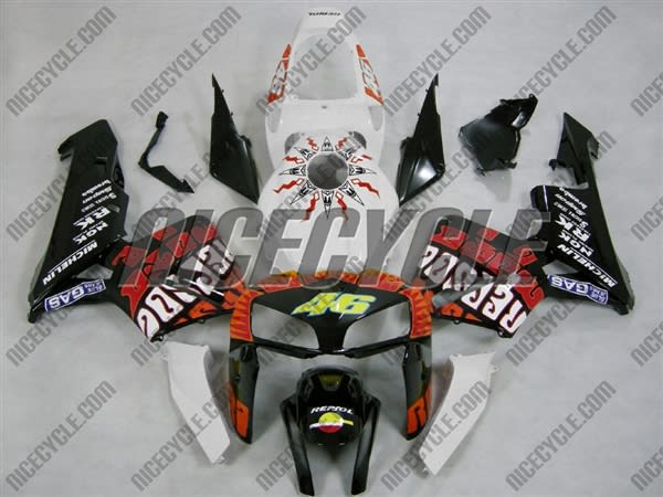 Honda CBR600RR White Rossi Repsol Fairings Honda CBR600RR White Rossi Repsol Fairings