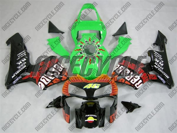 Honda CBR600RR Rossi Repsol Green Fairings Honda CBR600RR Rossi Repsol Green Fairings