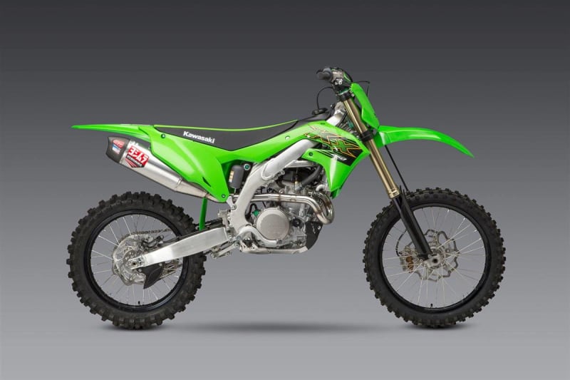 Yoshimura Kawasaki KX450X (21-23) RS-12 Stainless Full Exhaust, w/ Aluminum Muffler