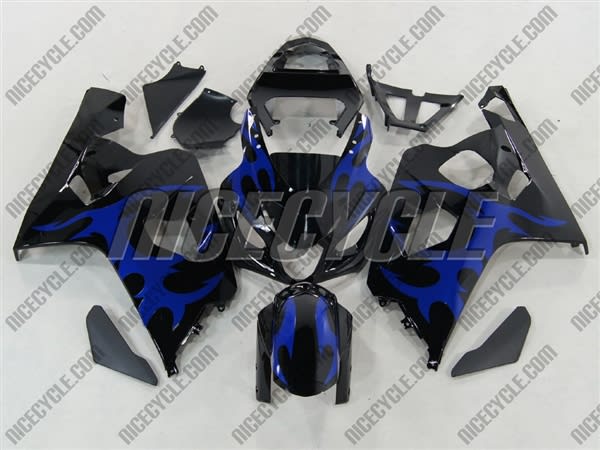 Tribal Blue Suzuki GSX-R 600 750 Fairings