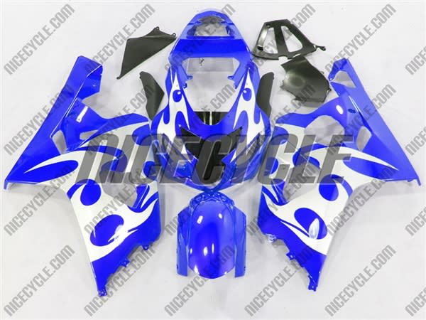 Blue Tribal Suzuki GSX-R 600 750 Fairings