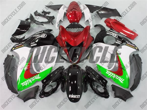 Suzuki GSX-R 1300 Hayabusa Makita Metallic Red Fairings