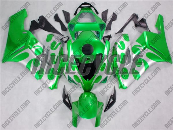 Honda CBR 1000RR Silver Tribal/Green Fairings Honda CBR 1000RR Silver Tribal/Green Fairings