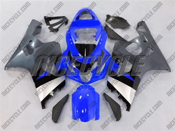 Blue/Silver Suzuki GSX-R 600 750 Fairings Blue/Silver Suzuki GSX-R 600 750 Fairings