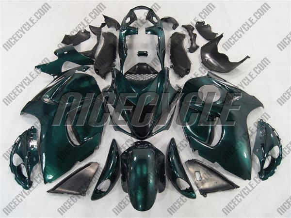 Emerald Green Suzuki GSX-R 1300 Hayabusa Fairings