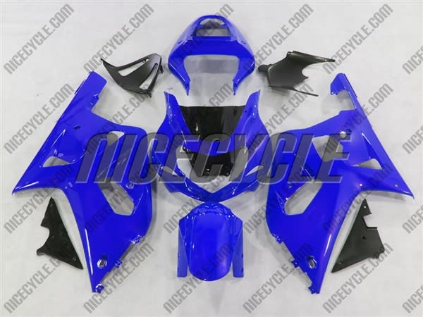 Solid Blue Suzuki GSX-R 600 750 Fairings Solid Blue Suzuki GSX-R 600 750 Fairings