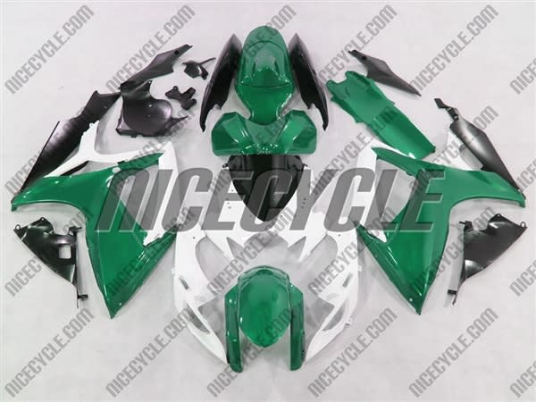 White/Emerald Suzuki GSX-R 600 750 Fairings White/Emerald Suzuki GSX-R 600 750 Fairings