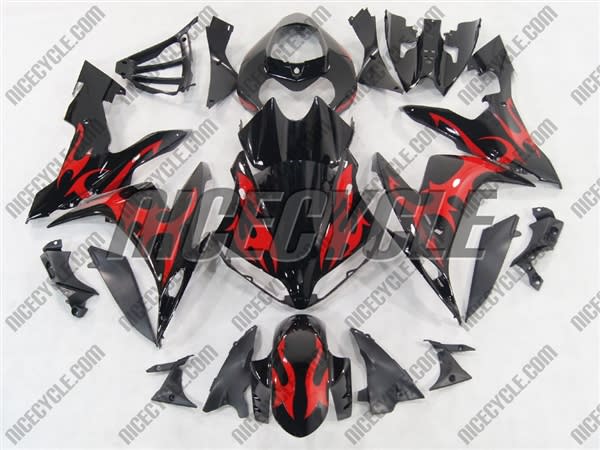 Red Tribal Yamaha YZF-R1 Fairings