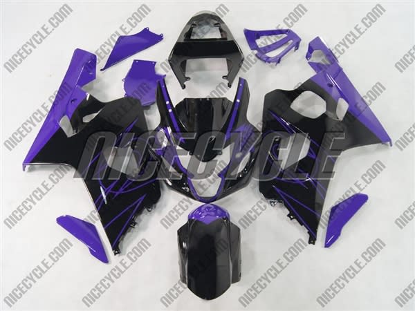 Black/Purple Accents Suzuki GSX-R 600 750 Fairings Black/Purple Accents Suzuki GSX-R 600 750 Fairings