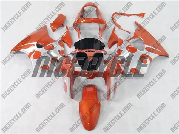 Kawasaki ZX6R Metallic Orange Tribal Fairings Kawasaki ZX6R Metallic Orange Tribal Fairings