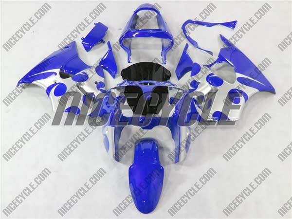 Kawasaki ZX6R Metallic Blue Tribal Fairings Kawasaki ZX6R Metallic Blue Tribal Fairings