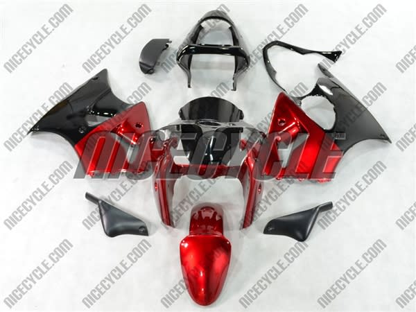 Kawasaki ZX6R Candy Red Fairings Kawasaki ZX6R Candy Red Fairings