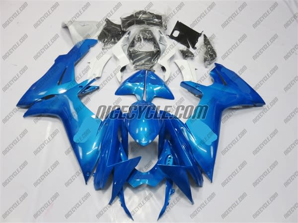 Plasma Blue Suzuki GSX-R 600 750 Fairings