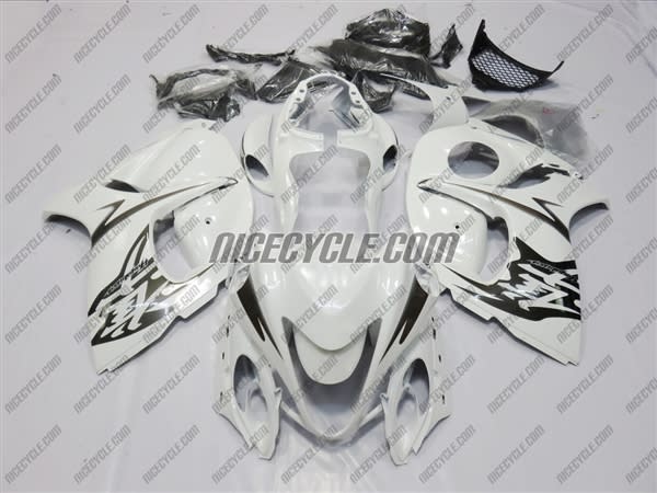 White/Black Kanji Suzuki GSX-R 1300 Hayabusa Fairings White/Black Kanji Suzuki GSX-R 1300 Hayabusa Fairings