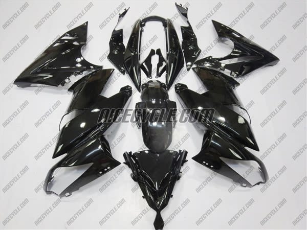 Kawasaki Ninja 650R Solid Black Fairings Kawasaki Ninja 650R Solid Black Fairings